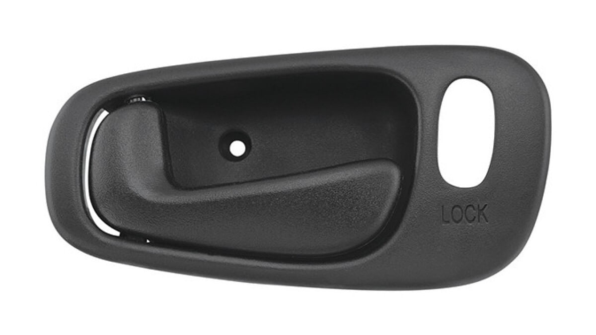Manija Puerta Interior Delantera O Trasera Negro Con Hoyo Para Seguro Lado Conductor