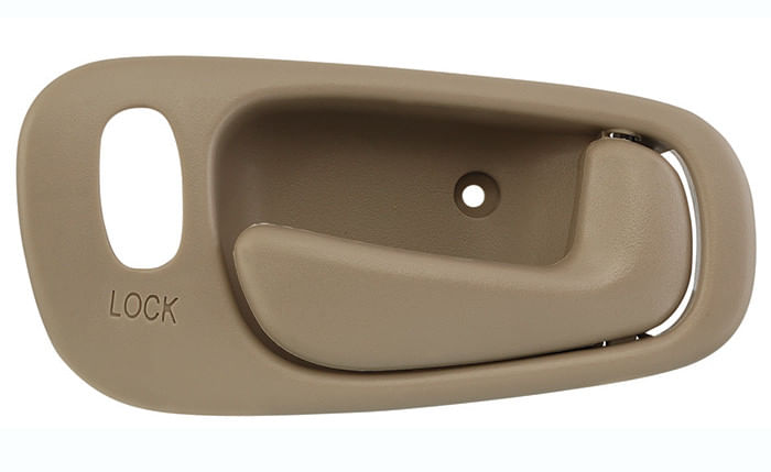 Manija Puerta Interior Delantera O Trasera Beige Con Hoyo Para Seguro Lado Pasajero