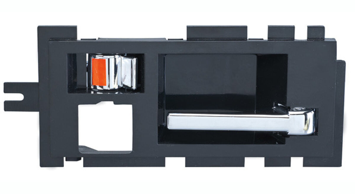 Manija Puerta Interior Trasera Negro/Cromado Lado Pasajero