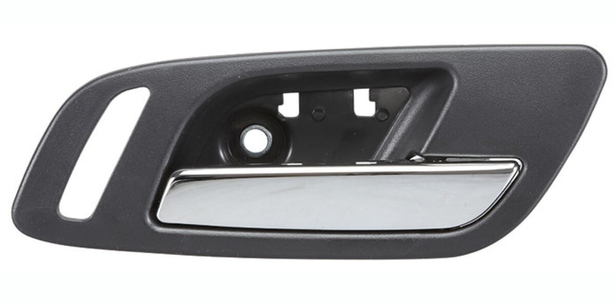 Manija Puerta Interior Delantera Negro/Cromado Con Hoyo Para Seguro Lado Pasajero