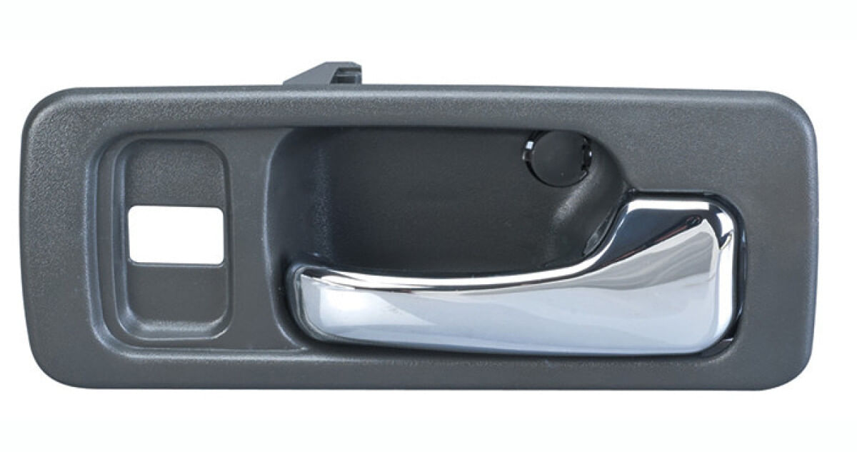 Manija Puerta Interior Delantera Gris/Cromado Con Hoyo Para Seguro Lado Pasajero