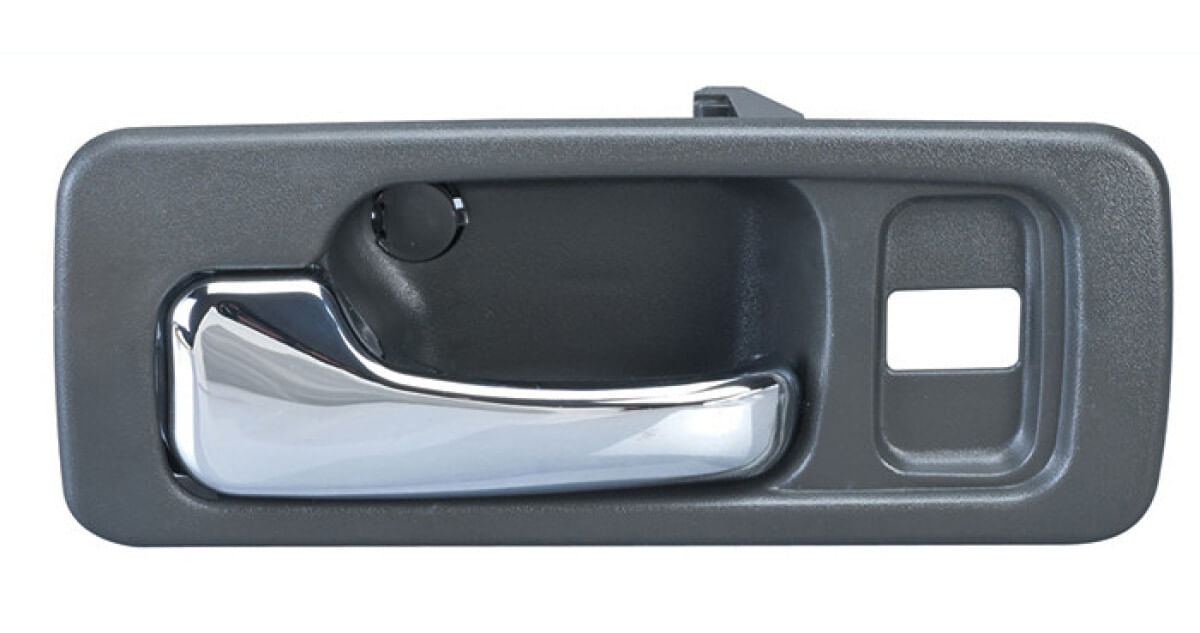 Manija Puerta Interior Delantera Gris/Cromado Con Hoyo Para Seguro Lado Conductor