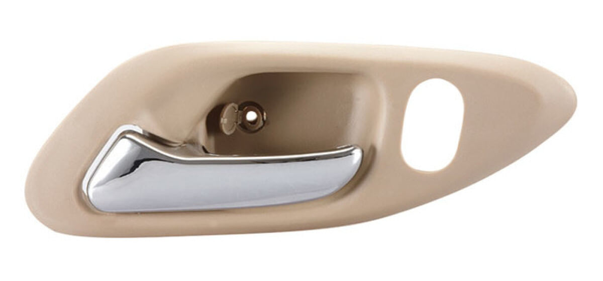 Manija Puerta Interior Delantera Beige/Cromado Con Hoyo Para Seguro Lado Conductor