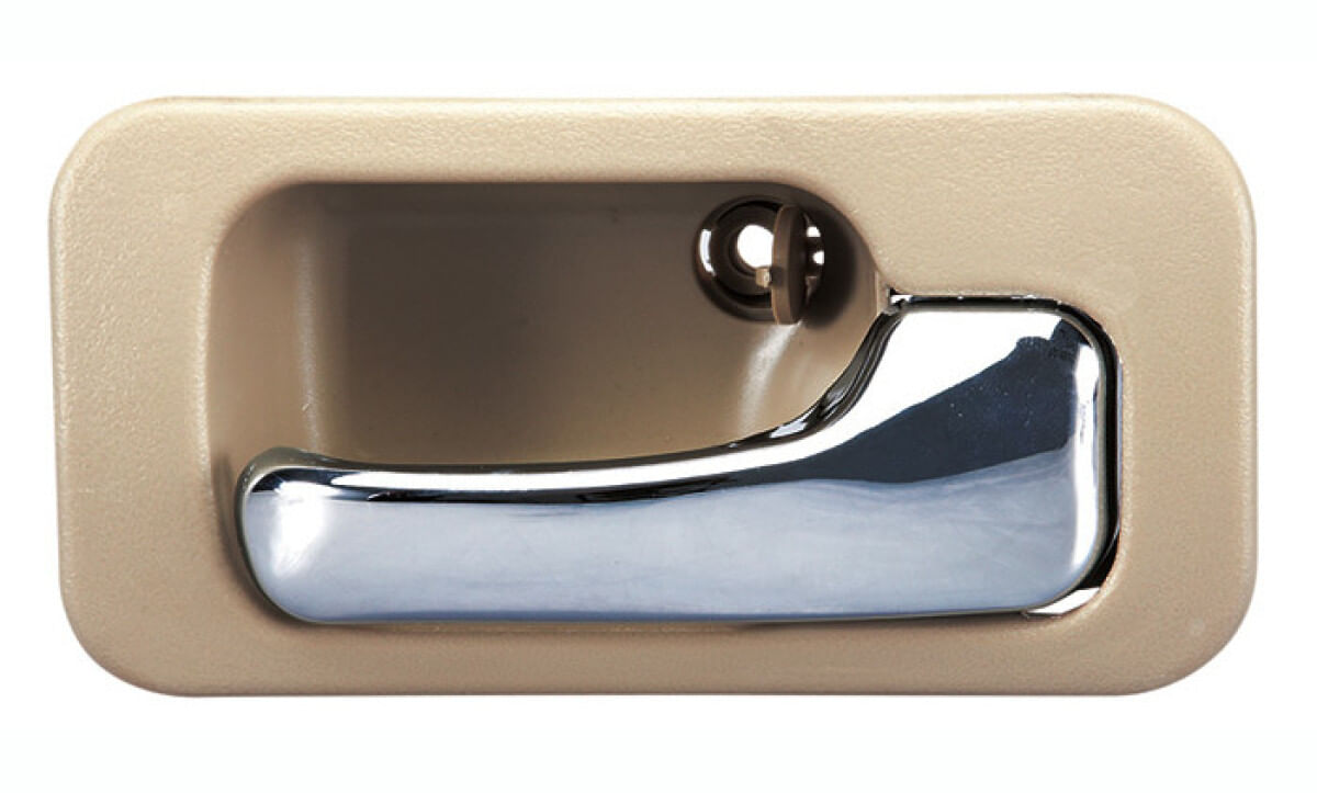 Manija Puerta Interior Trasera Beige/Cromado Lado Pasajero