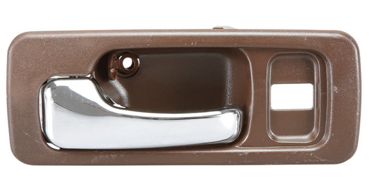 Manija Puerta Interior Delantera Café/Cromado Con Hoyo Para Seguro Lado Conductor
