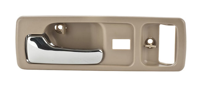 Manija Puerta Interior Delantera Beige/Cromado Con Hoyo Para Seguro Lado Conductor