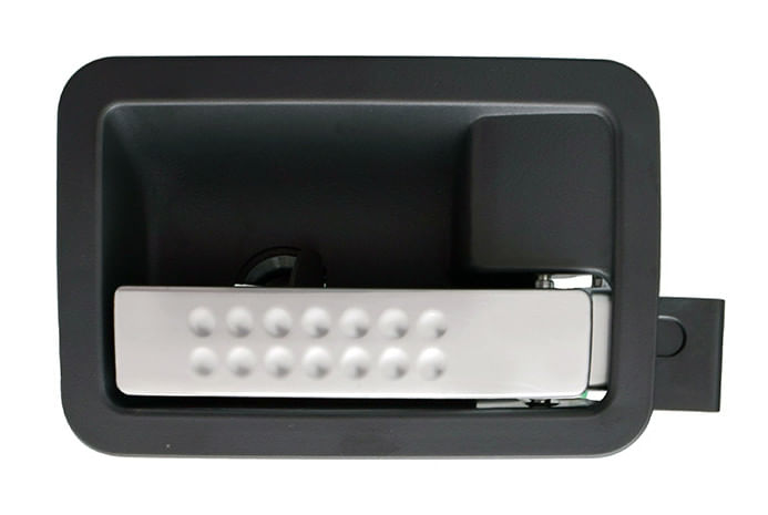 Manija Puerta Interior Delantera O Trasera Gris Obscuro/Plata Lado Pasajero