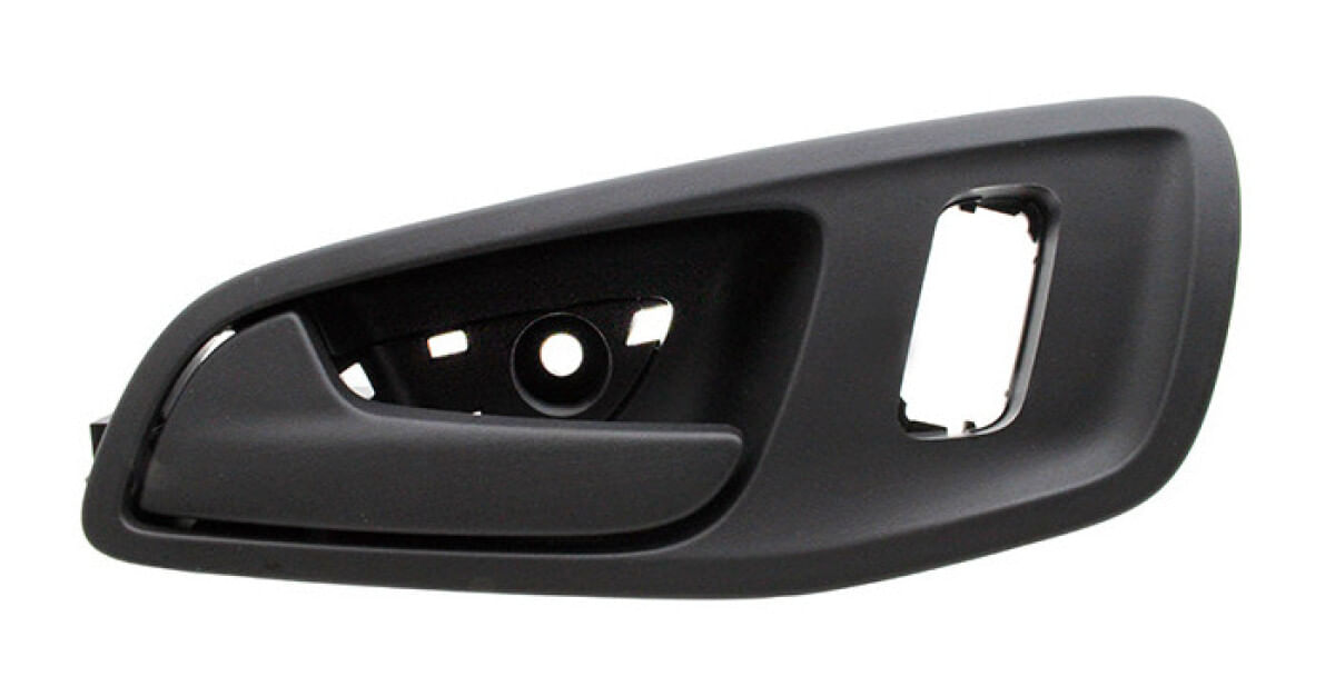 Manija Puerta Interior Delantera Negro Corrugado Con Hoyo Lado Conductor