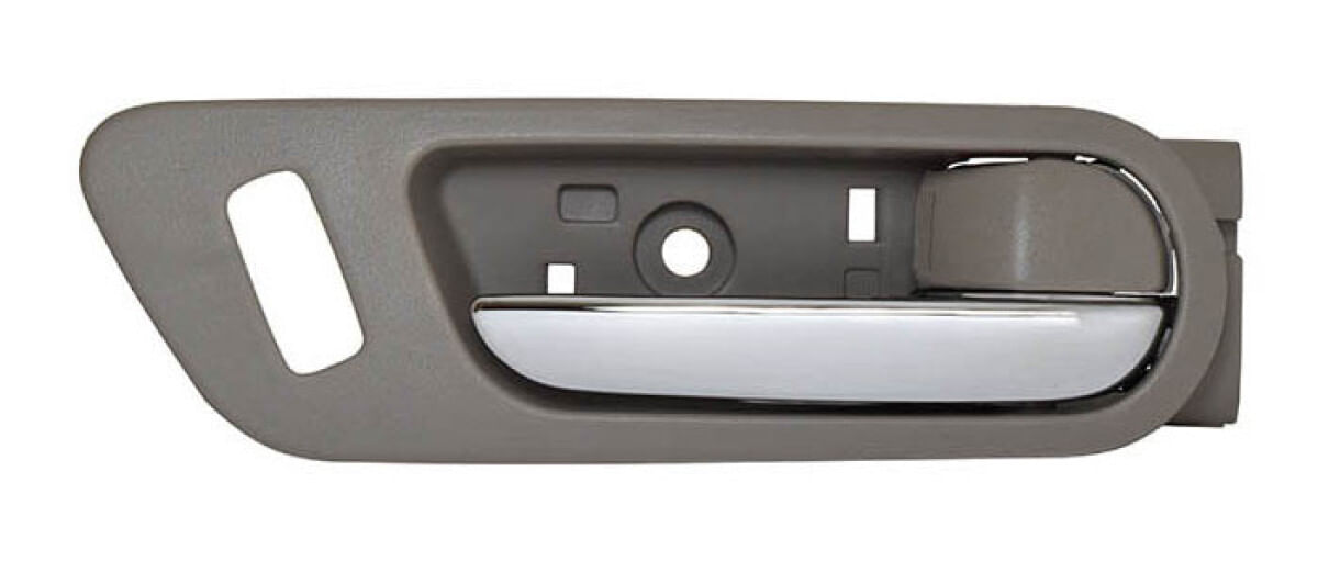 Manija Puerta Interior Delantera Beige/Cromado Con Hoyo Para Seguro Lado Pasajero