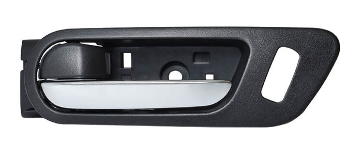 Manija Puerta Interior Delantera Negro/Cromado Con Hoyo Para Seguro Lado Conductor