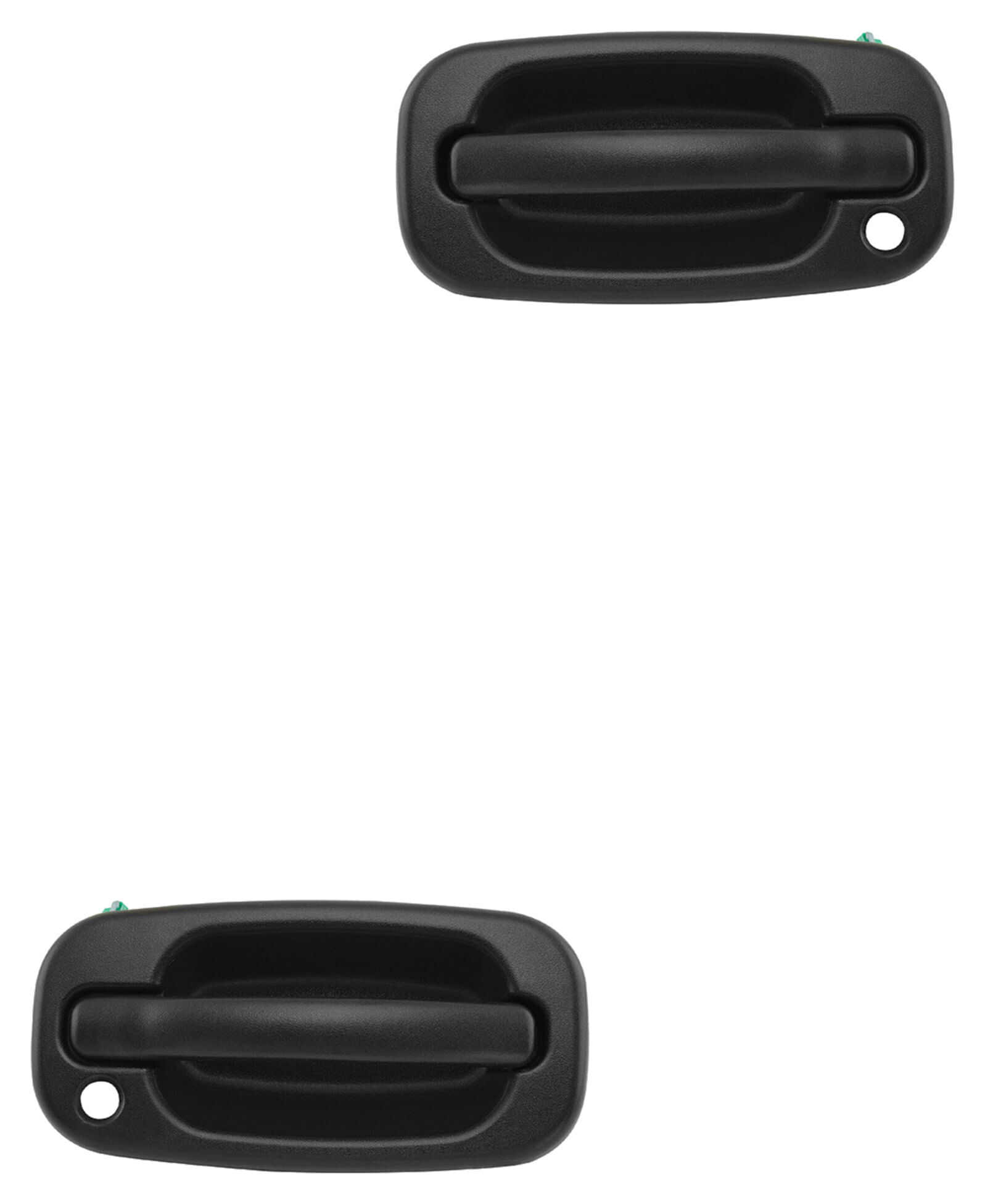 Par De Manijas De Puertas Exteriores Delanteras Negro Liso Para Pintar Con Hoyo Para Llave
