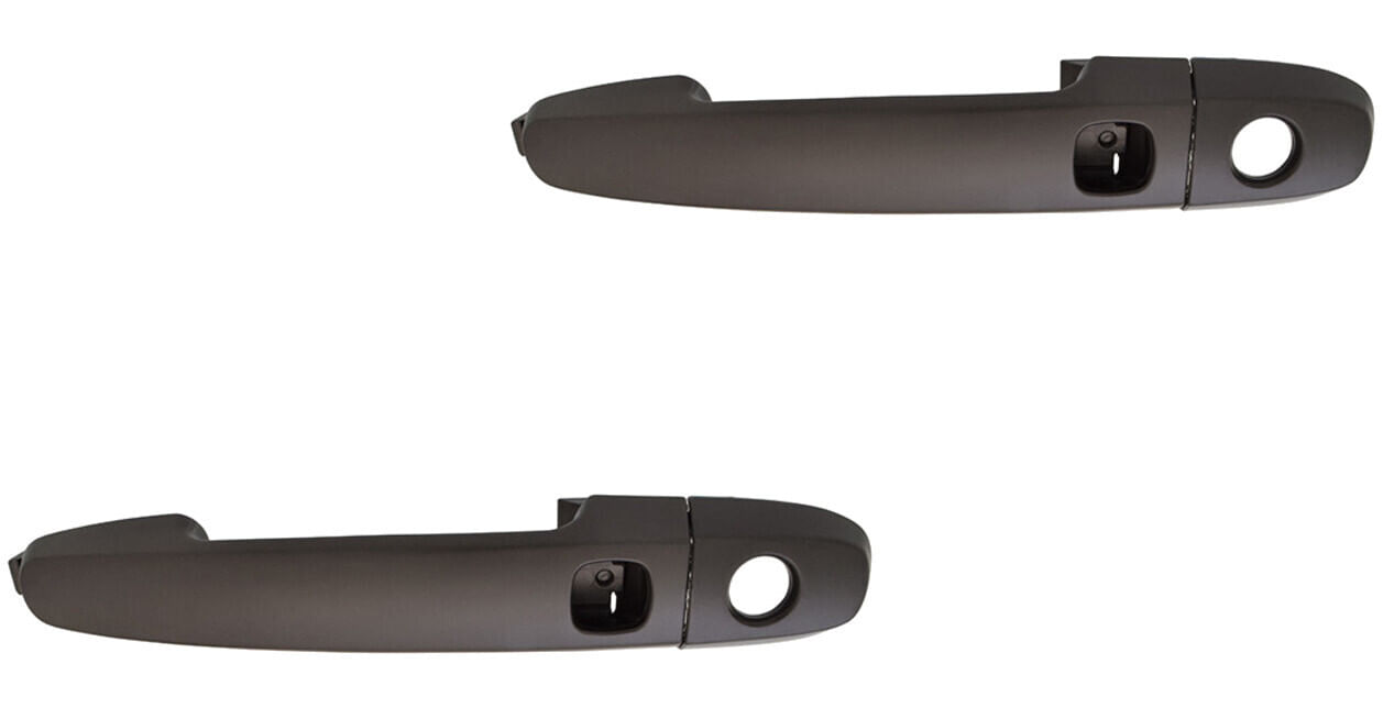 Par De Manijas De Puertas Exteriores Delanteras Negro Con Hoyo Para Llave/Con Hoyo Para Sensor