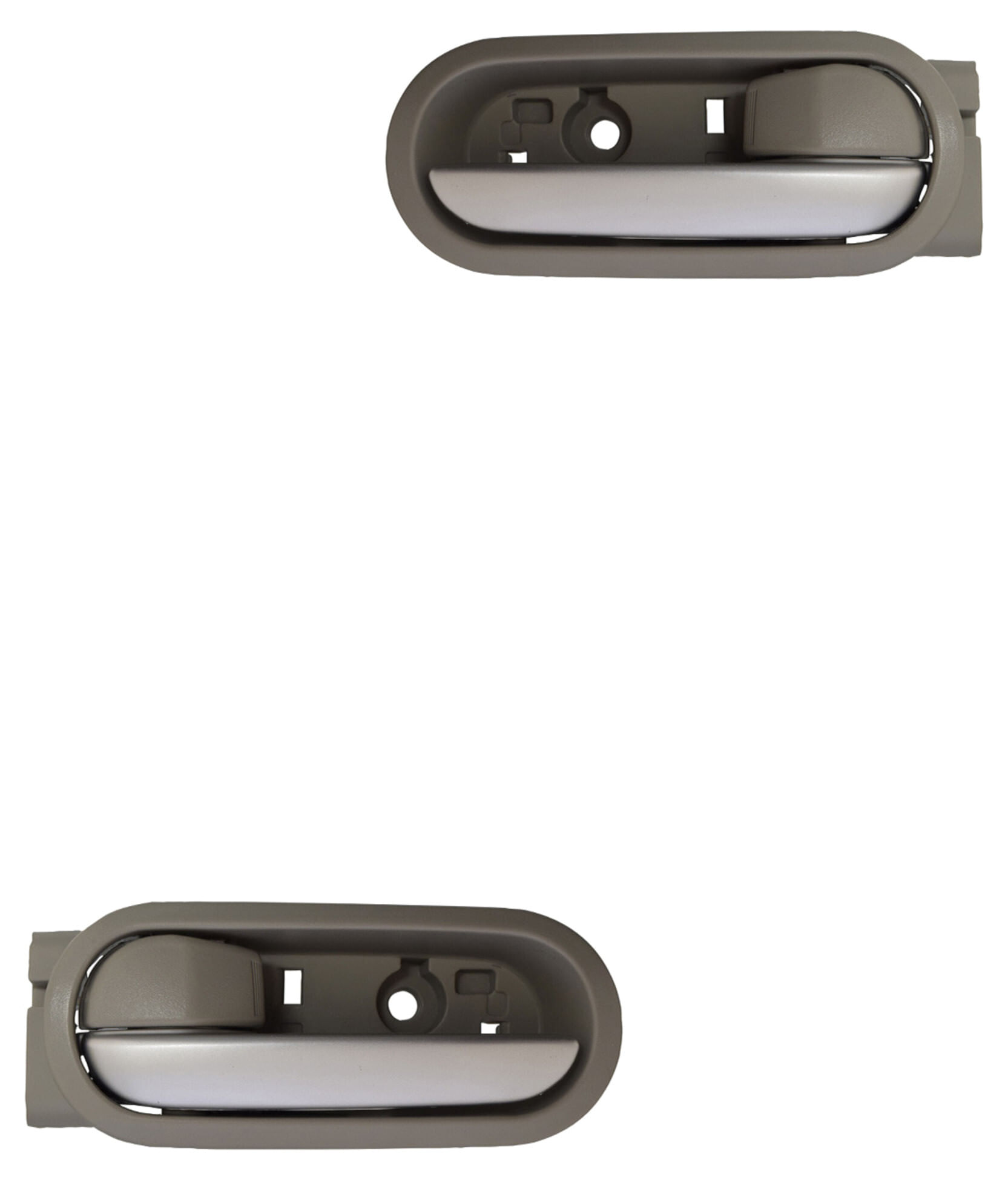 Par De Manijas De Puertas Interiores Delanteras O Traseras Plata/Gris