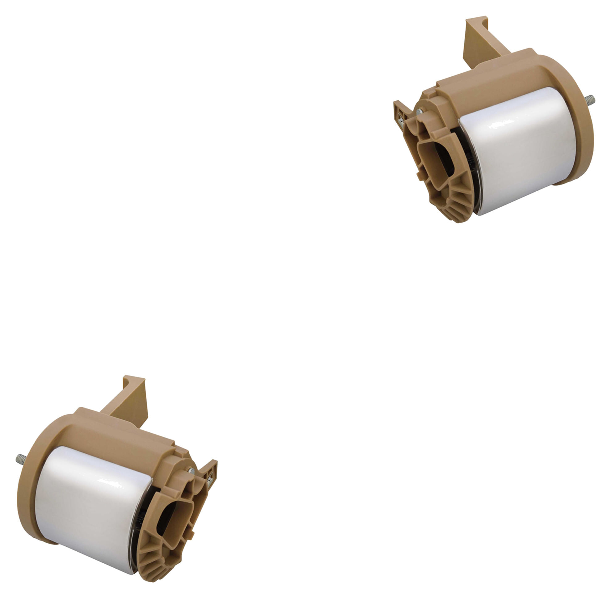 Par De Manijas De Puertas Interiores Delanteras Beige/Cromado