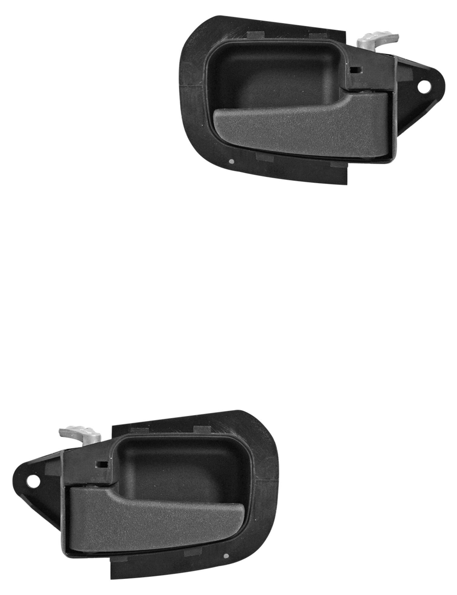Par De Manijas De Puertas Interiores Delanteras Negro Corrugado