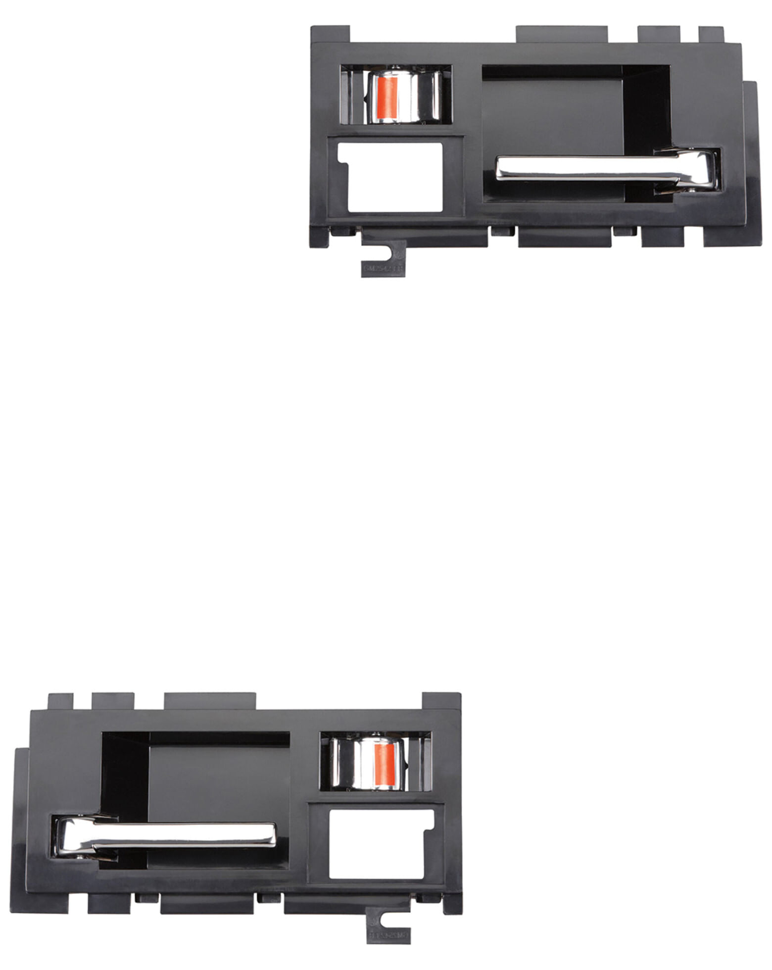 Par De Manijas De Puertas Interiores Delanteras Negro/Cromado
