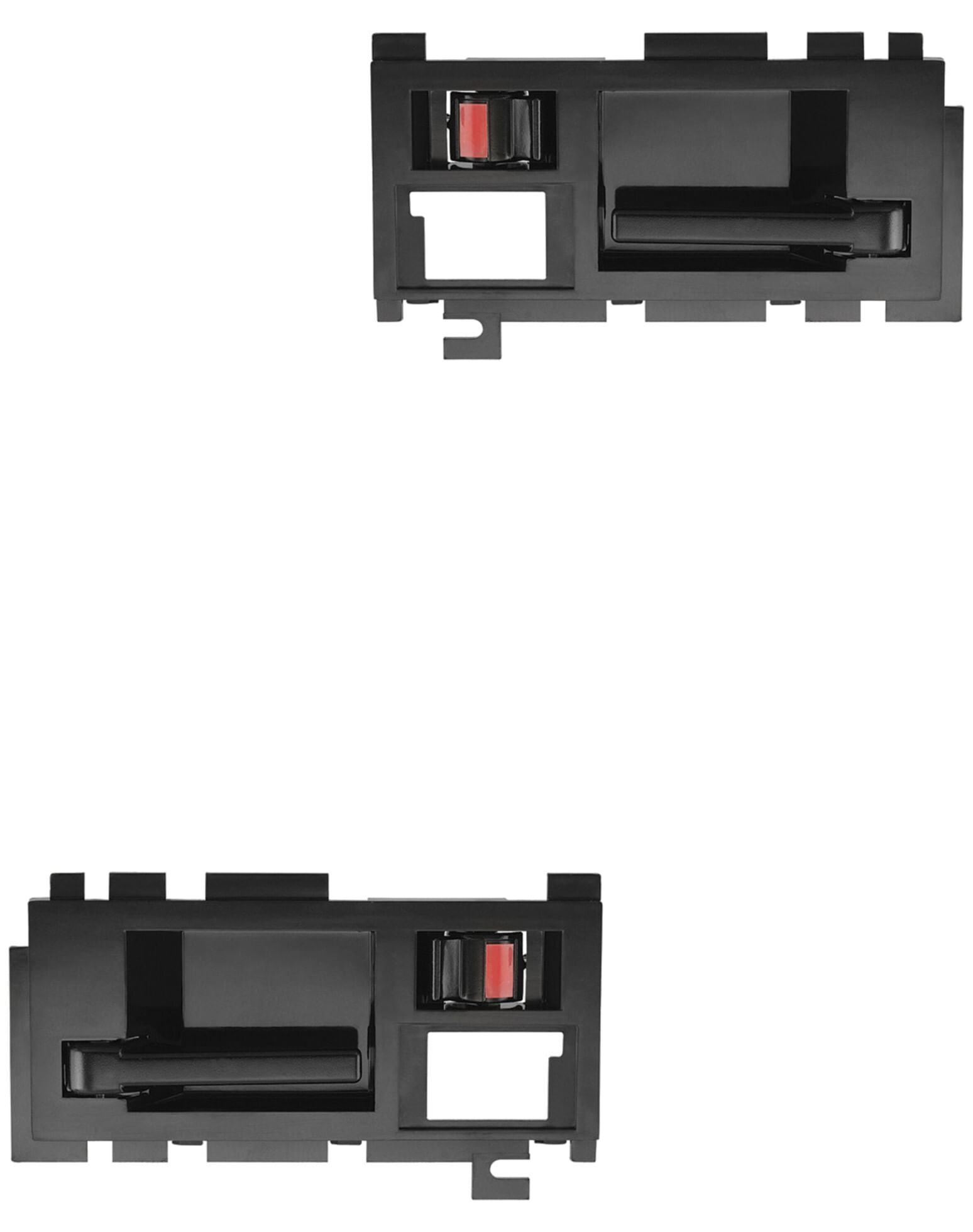 Par De Manijas De Puertas Interiores Delanteras Negro
