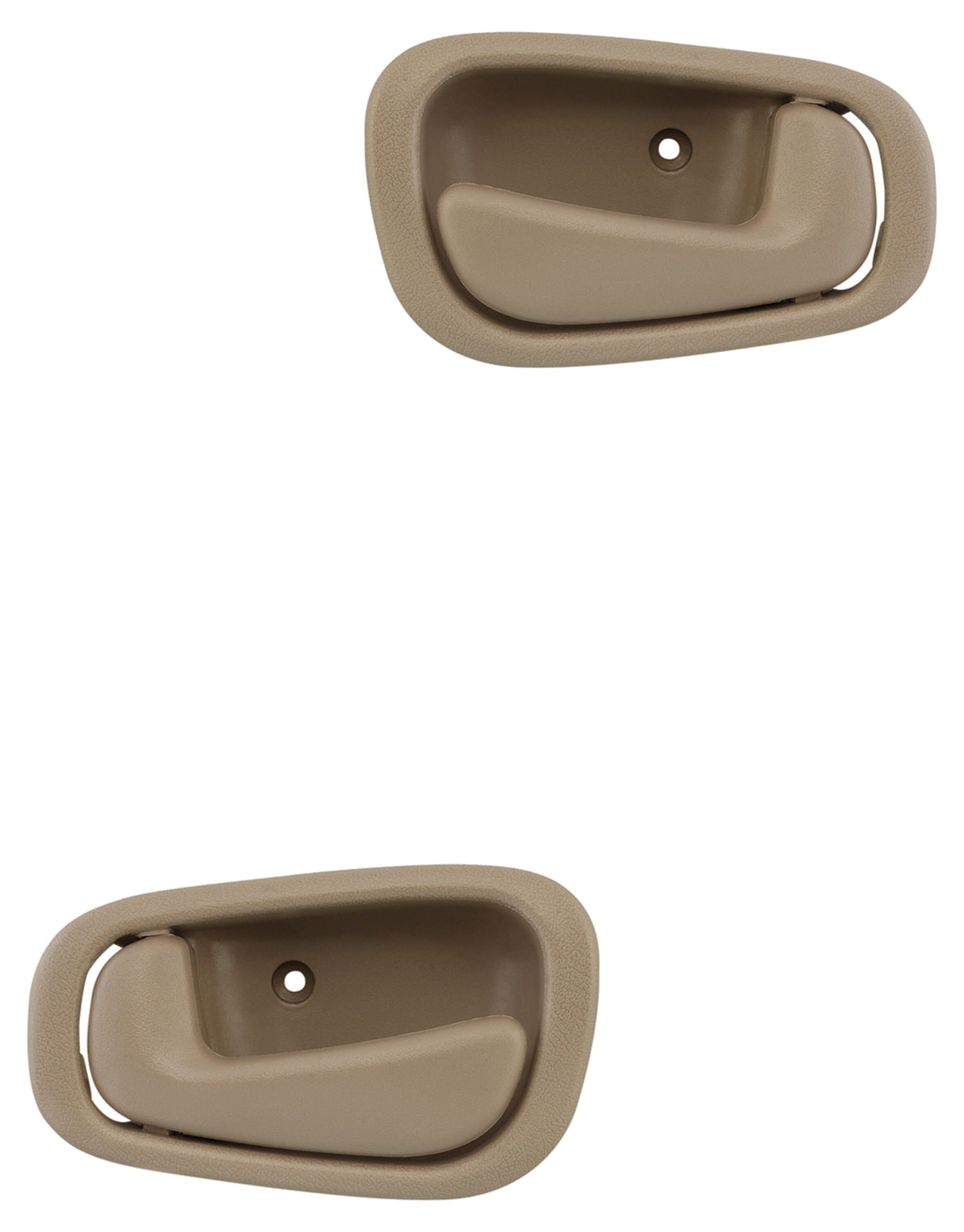 Par De Manijas De Puertas Interiores Delanteras O Traseras Beige Sin Hoyo Para Seguro