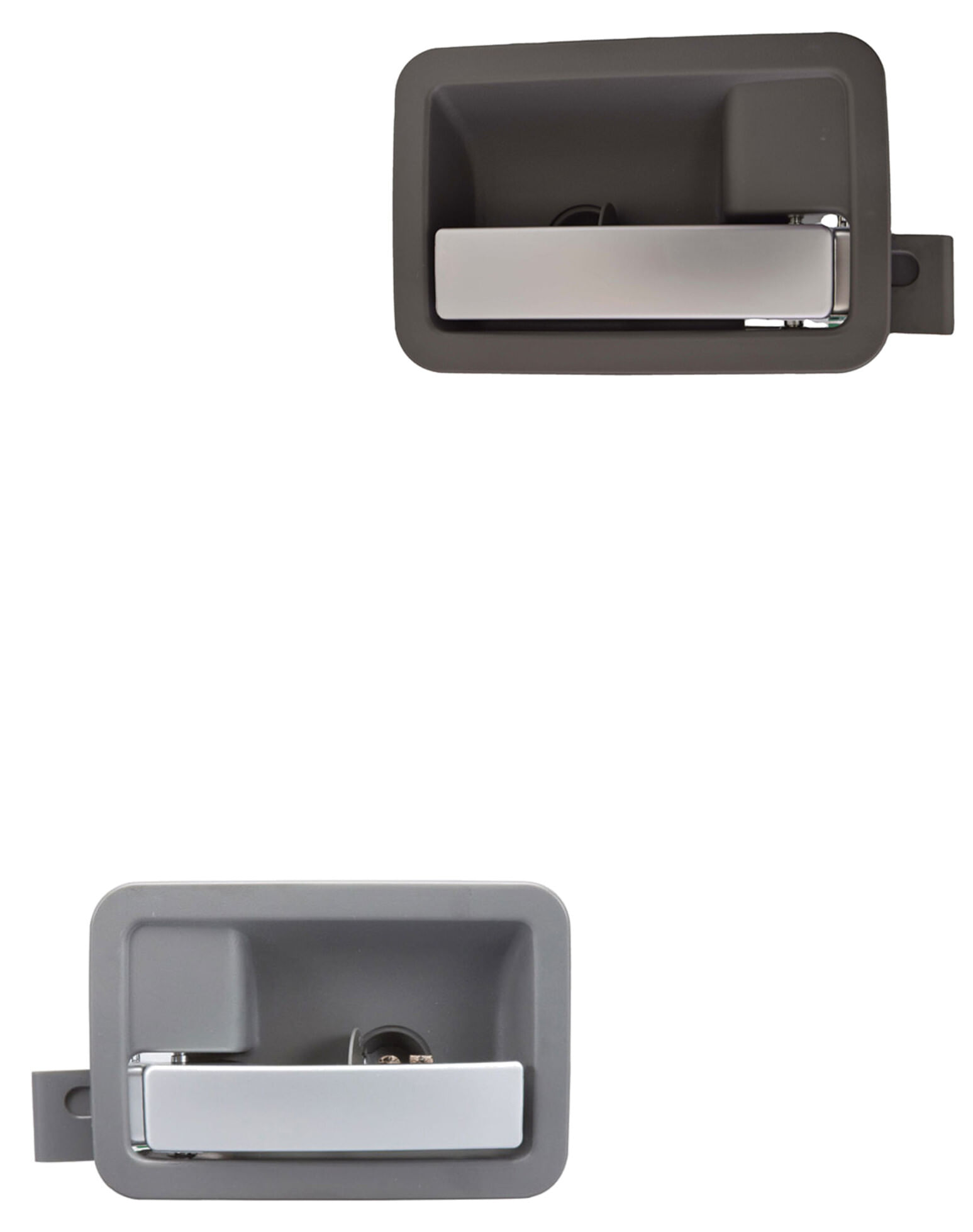 Par De Manijas De Puertas Interiores Delanteras O Traseras Plata/Gris