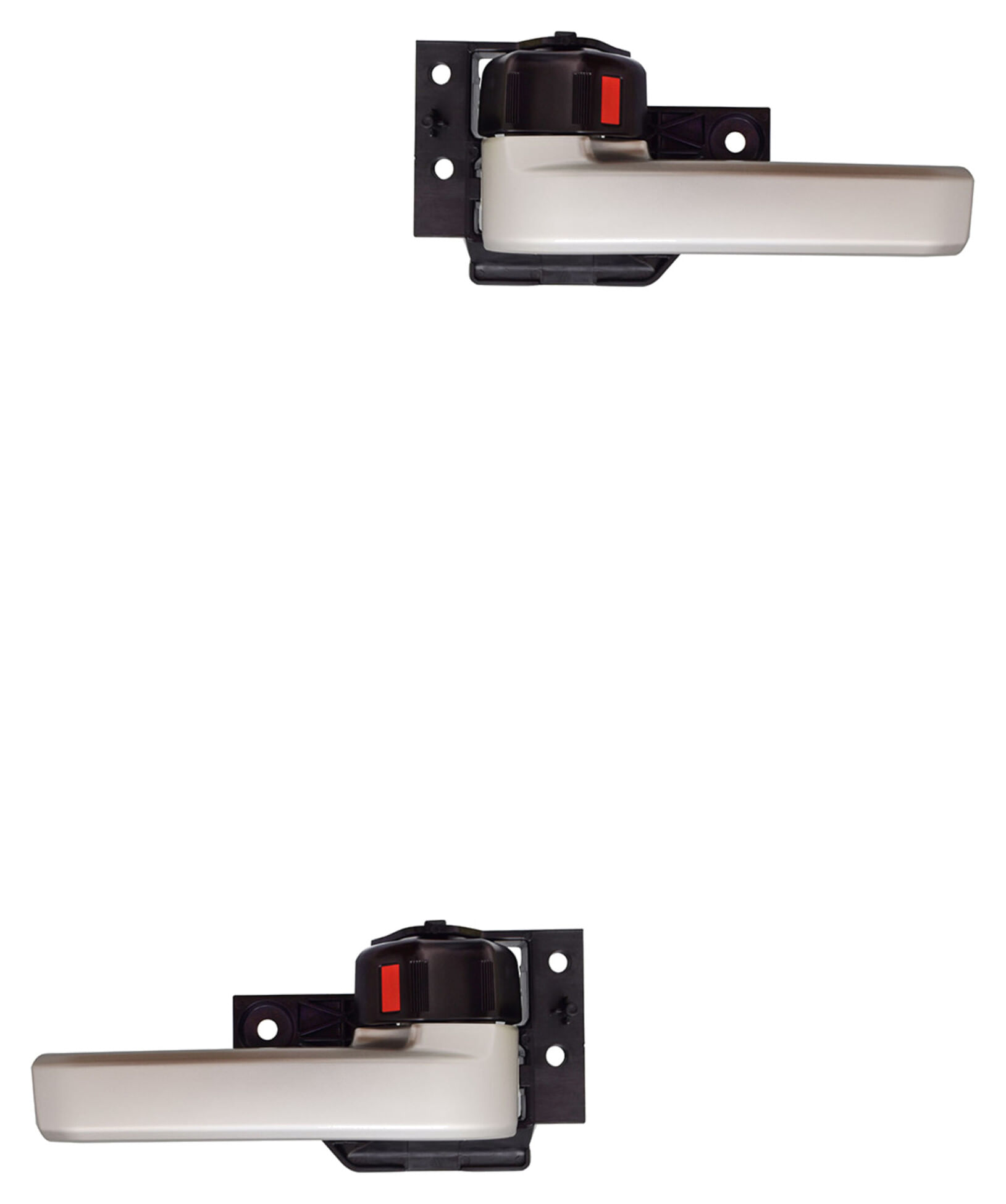 Par De Manijas De Puertas Interiores Delanteras Negro/Plata