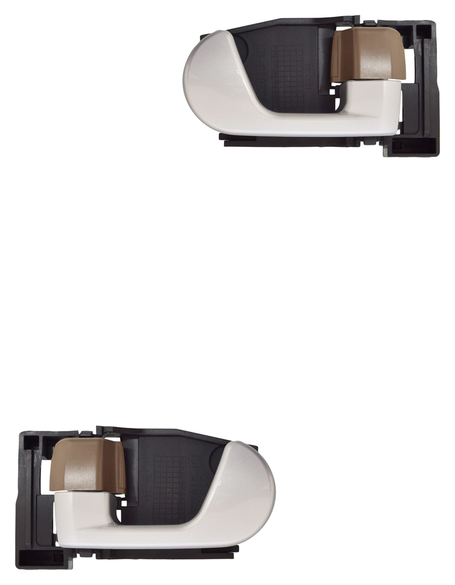 Par De Manijas De Puertas Interiores Delanteras O Traseras Beige/Plata
