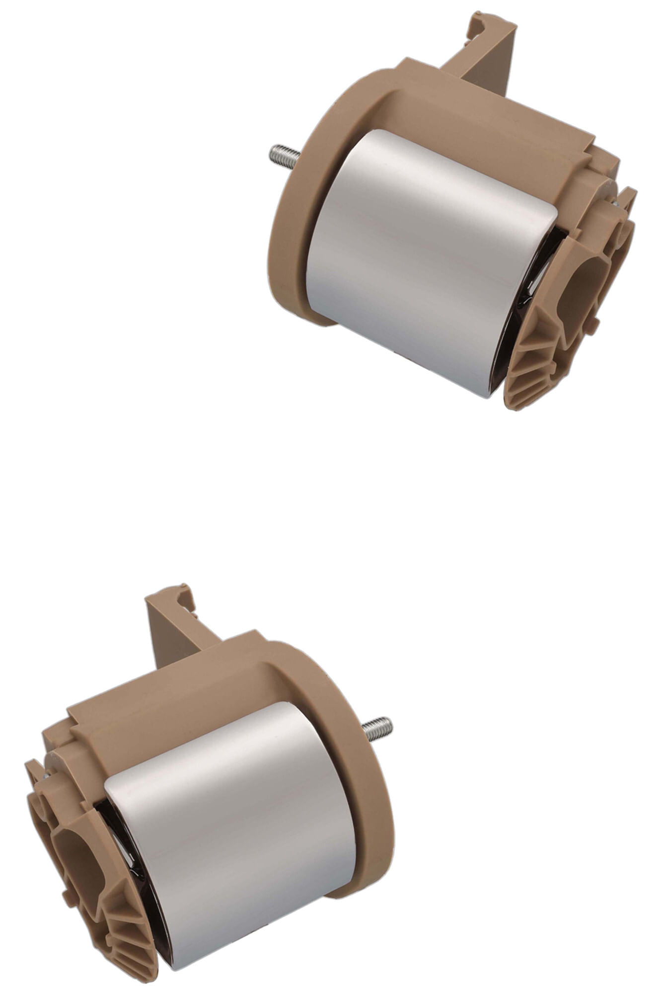 Par De Manijas De Puertas Interiores Traseras Beige/Cromado