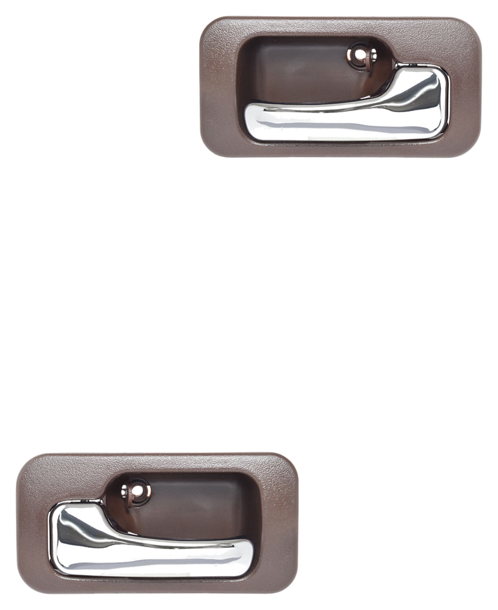 Par De Manijas De Puertas Interiores Traseras Café/Cromado