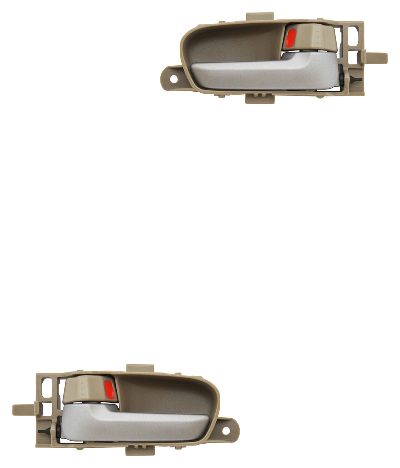 Par De Manijas De Puertas Interiores Delanteras O Traseras Beige/Gris