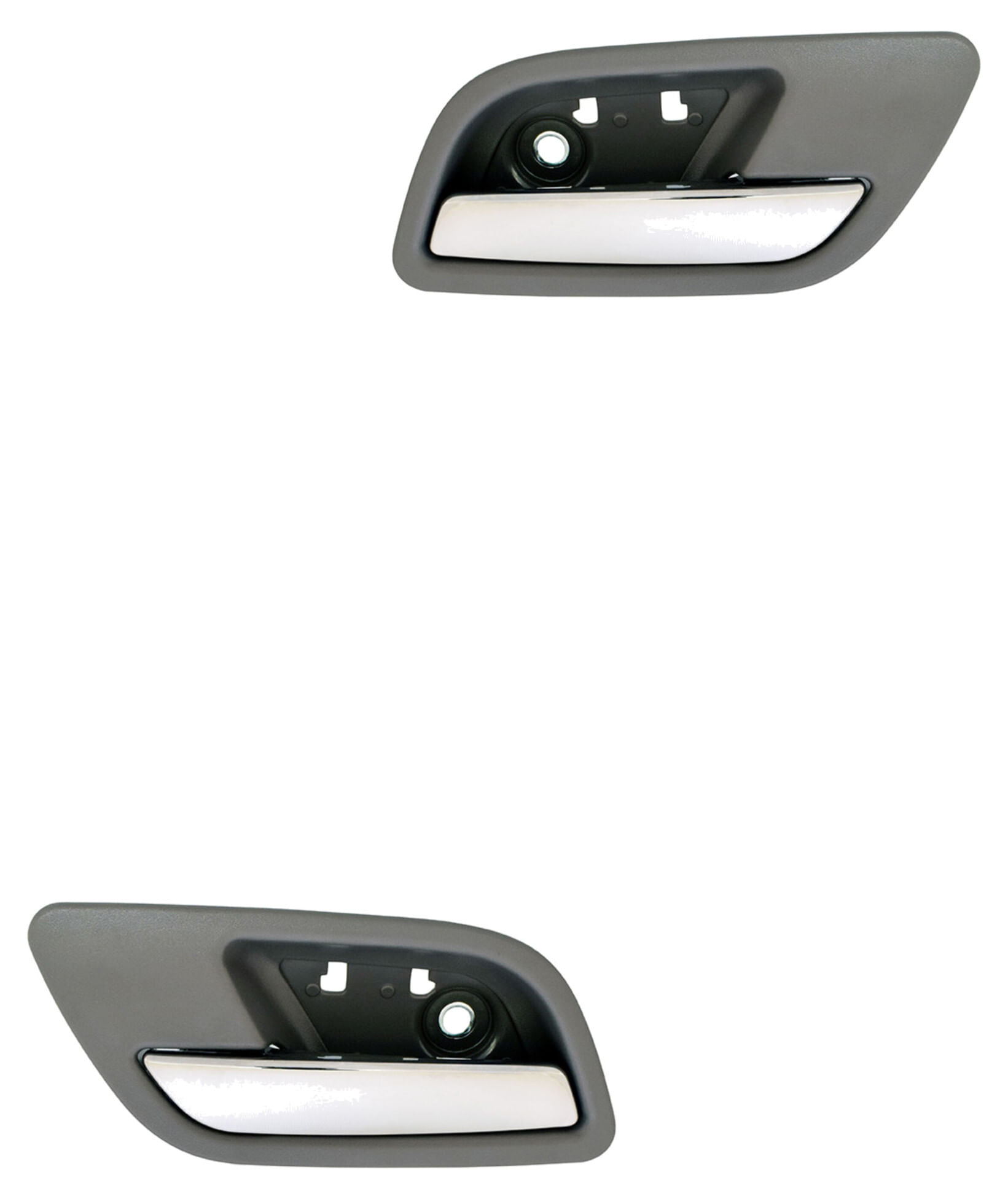 Par De Manijas De Puertas Interiores Traseras Gris/Cromado