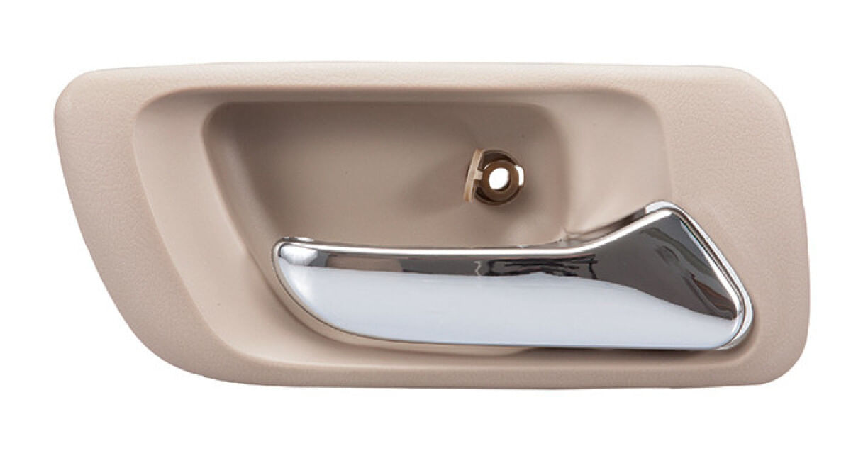 Manija Puerta Interior Trasera Beige/Cromado Lado Pasajero