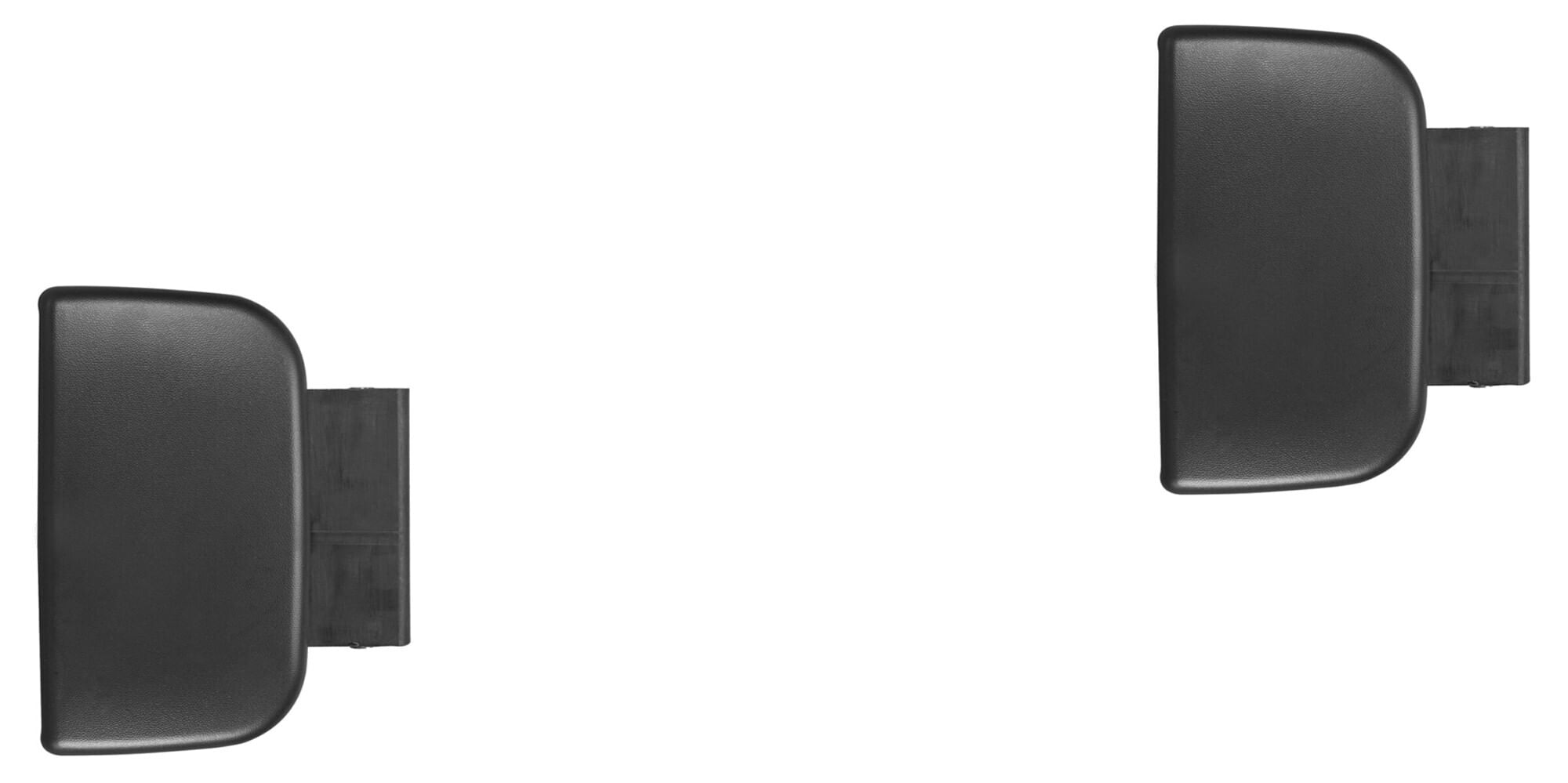 Par De Manijas De Puertas Exteriores Delanteras Negro Corrugado
