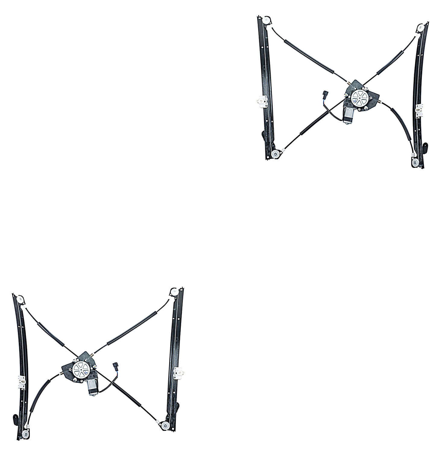 Par De Elevadores De Cristal Delanteros Con Motor