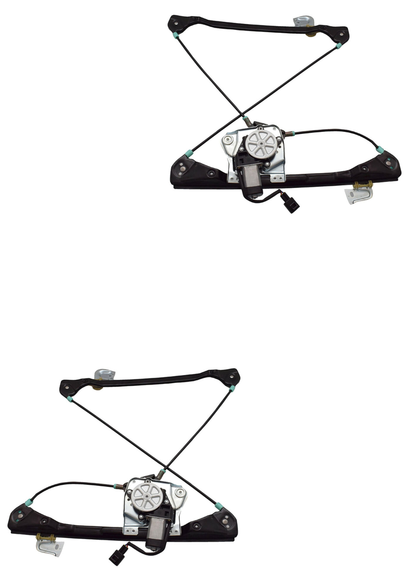 Par De Elevadores De Cristal Delanteros Con Motor