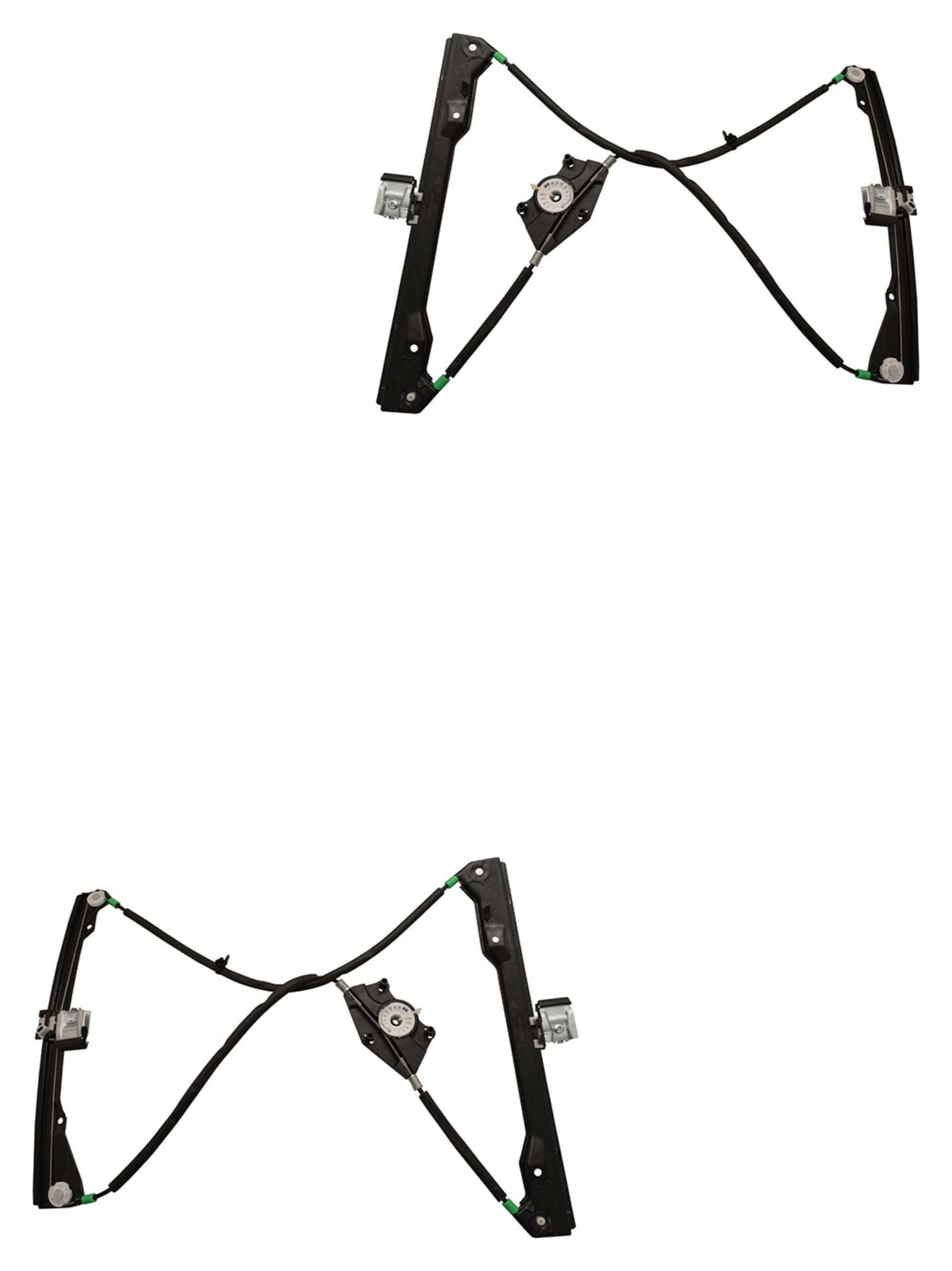 Par De Elevadores De Cristal Delanteros Sin Motor