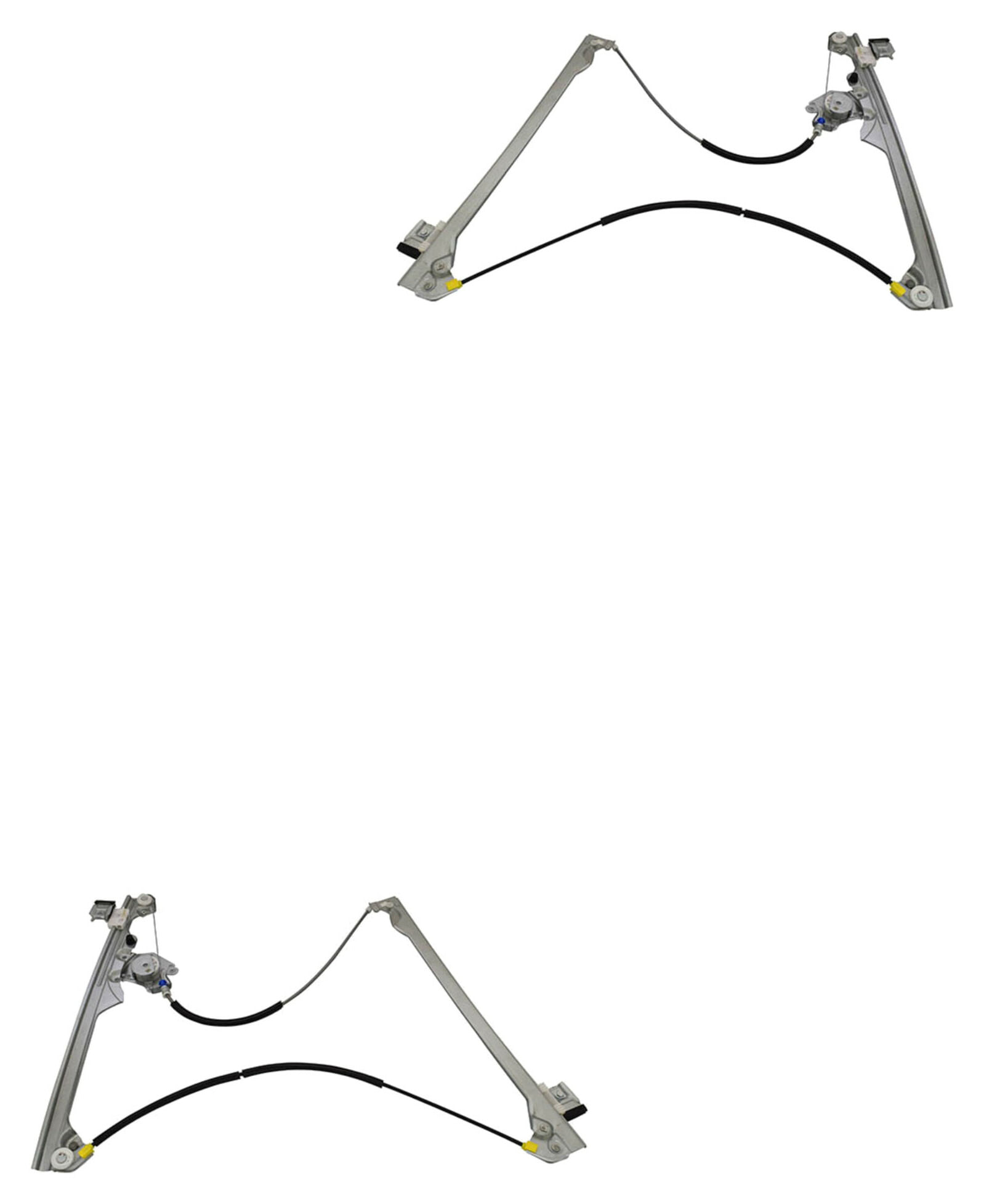 Par De Elevadores De Cristal Delanteros Sin Motor