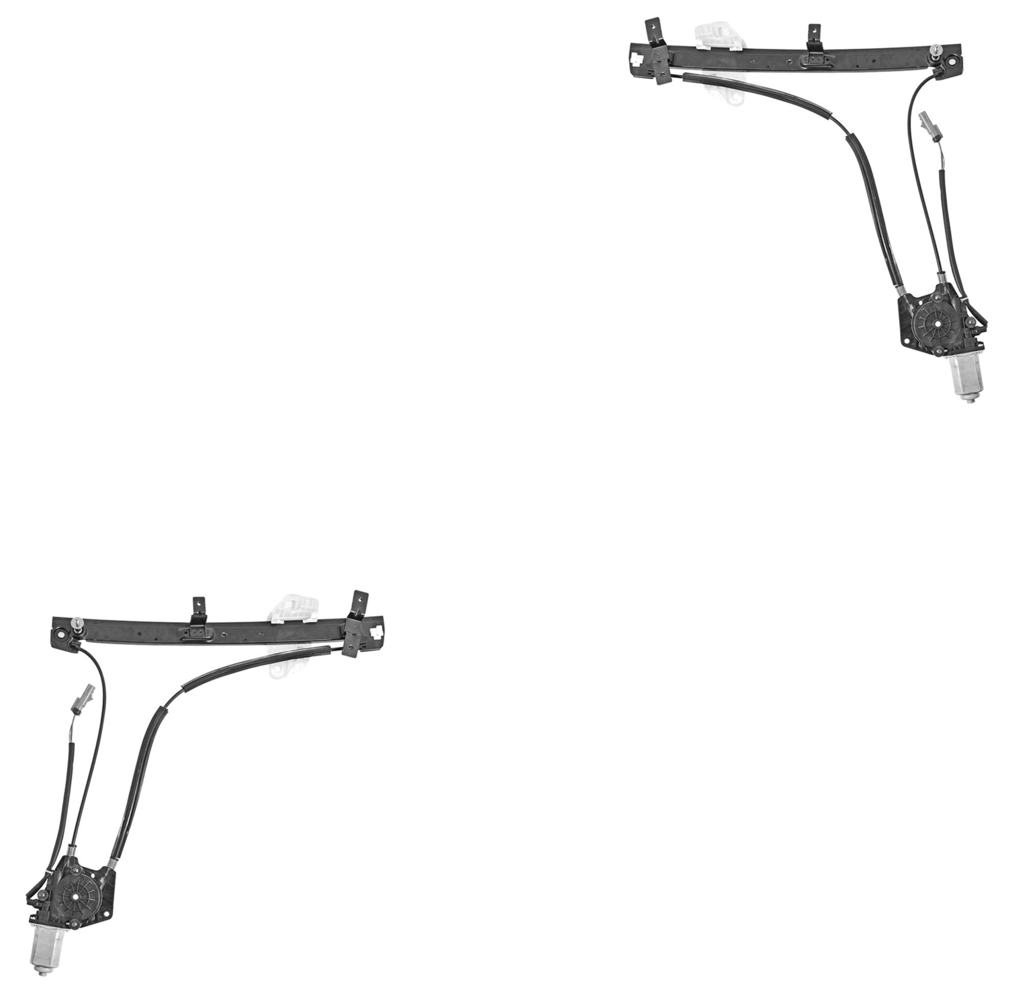 Par De Elevadores De Cristal Delanteros Con Motor