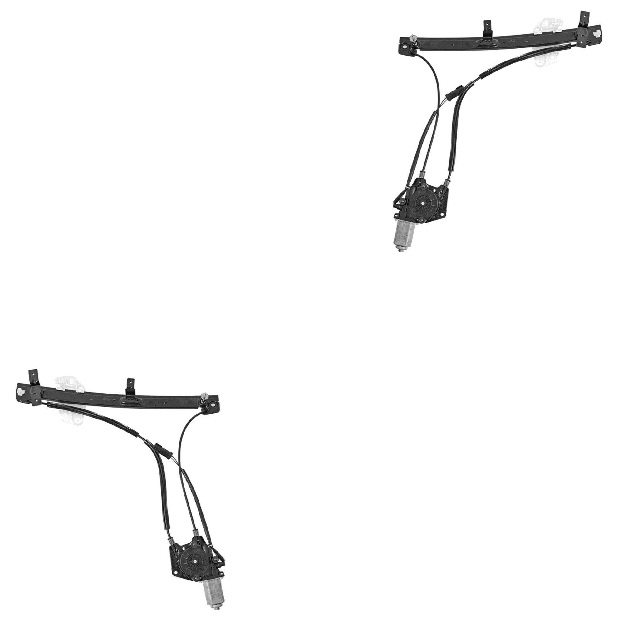 Par De Elevadores De Cristal Delanteros Con Motor