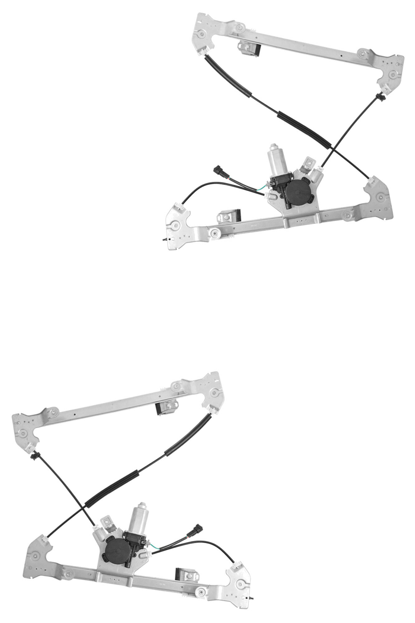 Par De Elevadores De Cristal Traseros Con Motor