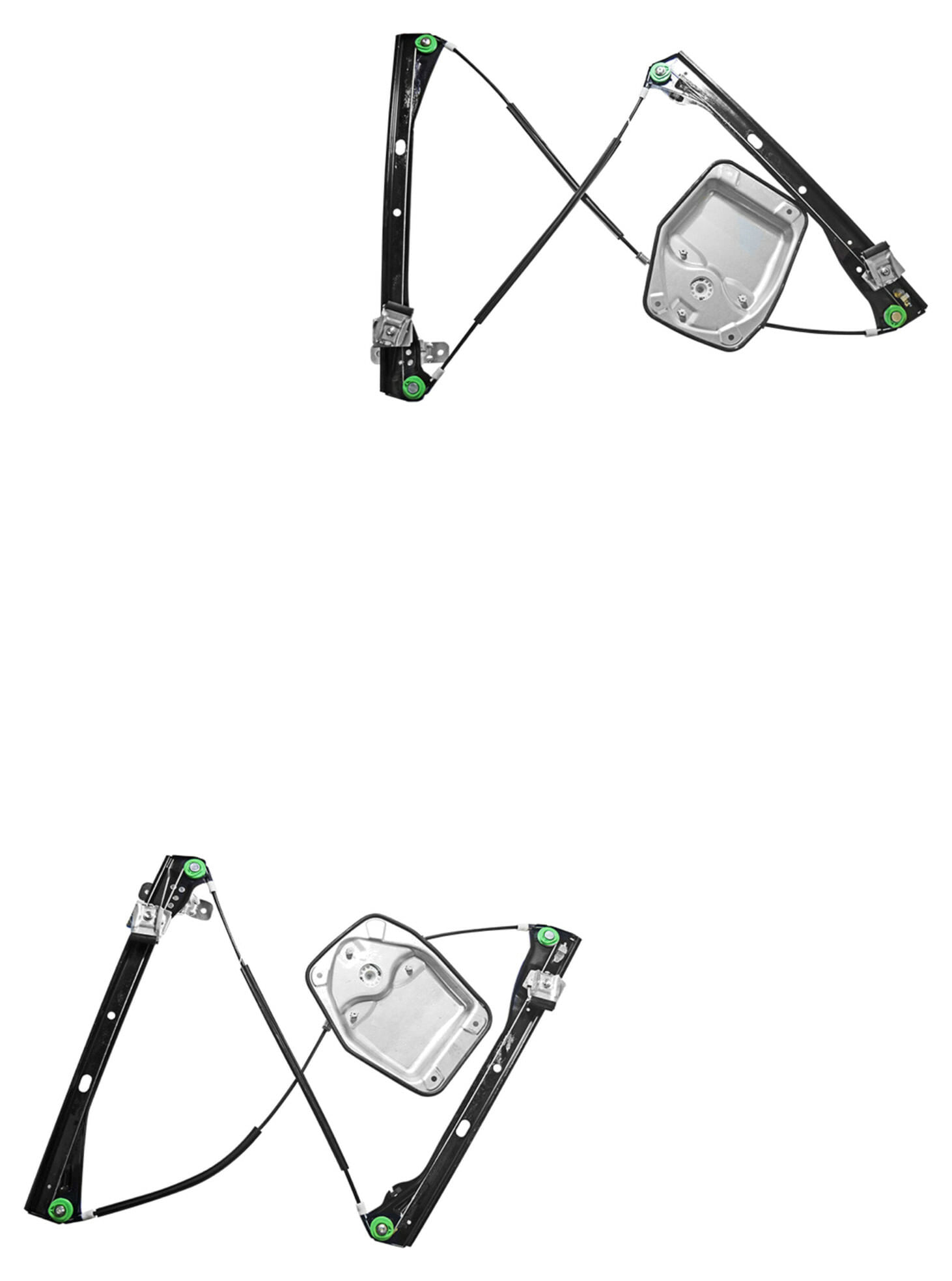 Par De Elevadores De Cristal Delanteros Sin Motor
