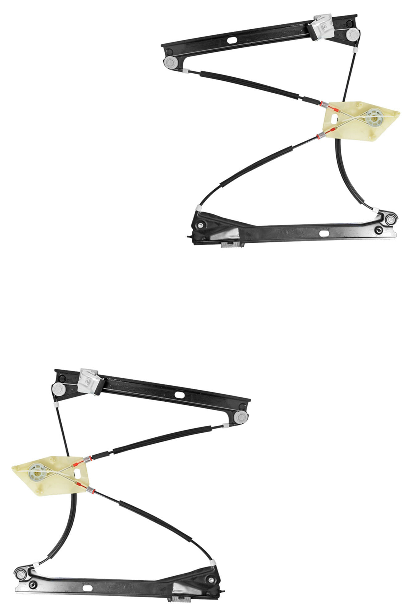 Par De Elevadores De Cristal Delanteros Sin Motor