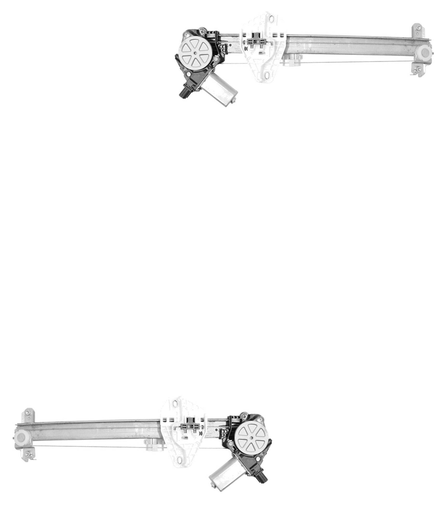 Par De Elevadores De Cristal Traseros Con Motor