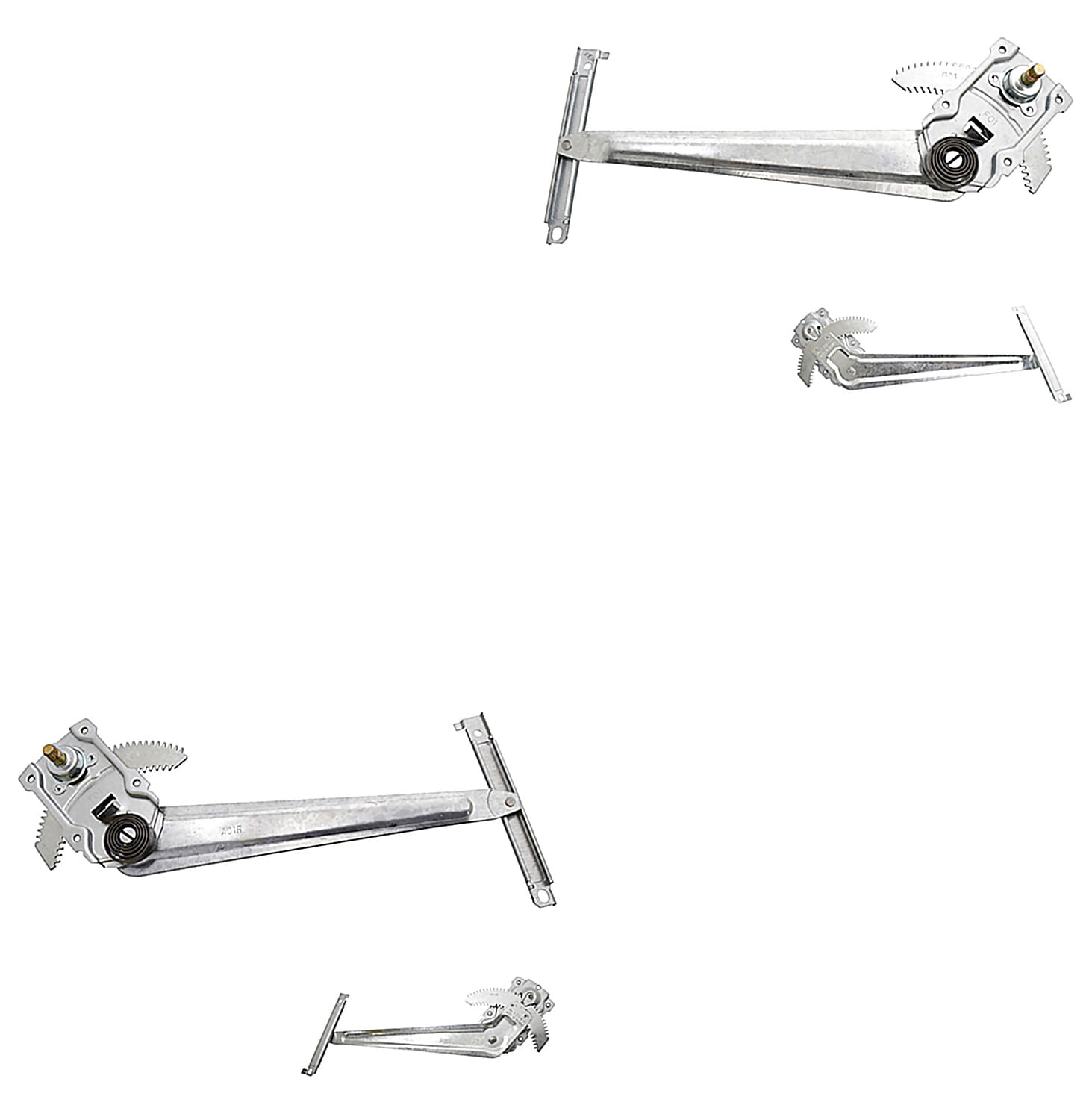 Par De Elevadores De Cristal Manuales Delanteros Con Aleta