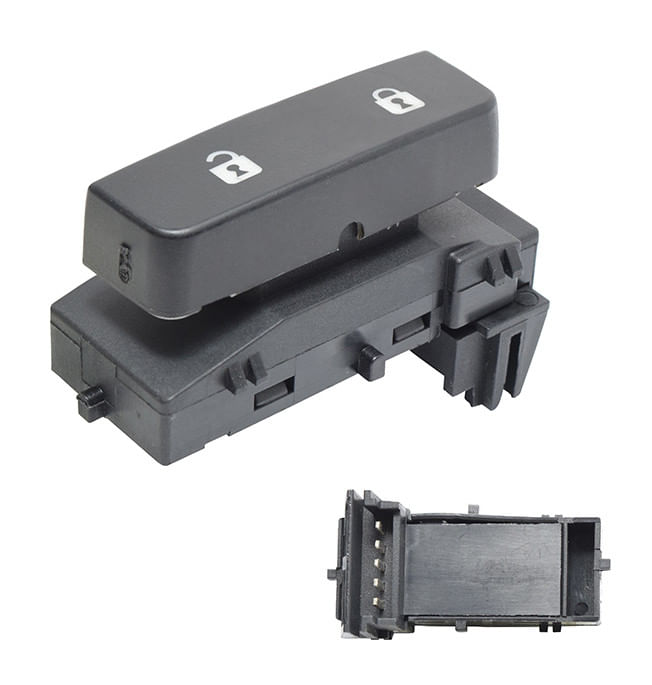 Control Seguro Puerta Delantero Negro Lado Conductor