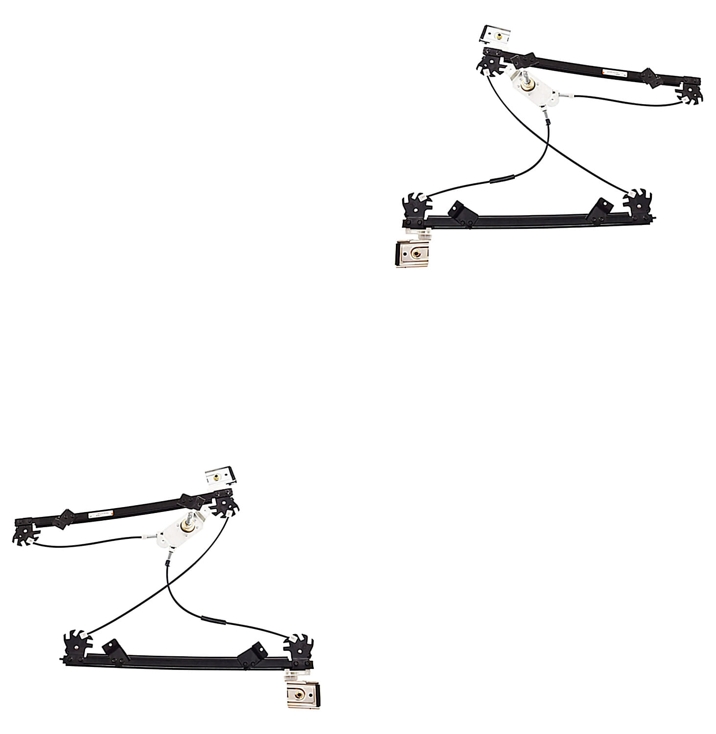 Par De Elevadores De Cristal Manuales Delanteros