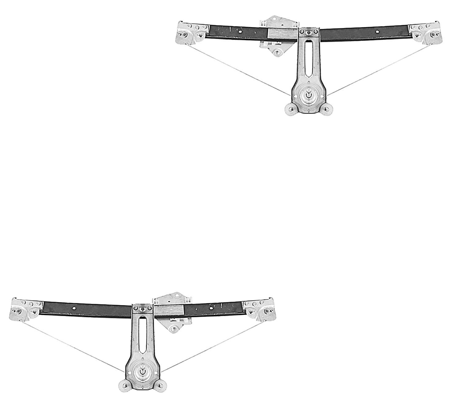 Par De Elevadores De Cristal Manuales Delanteros