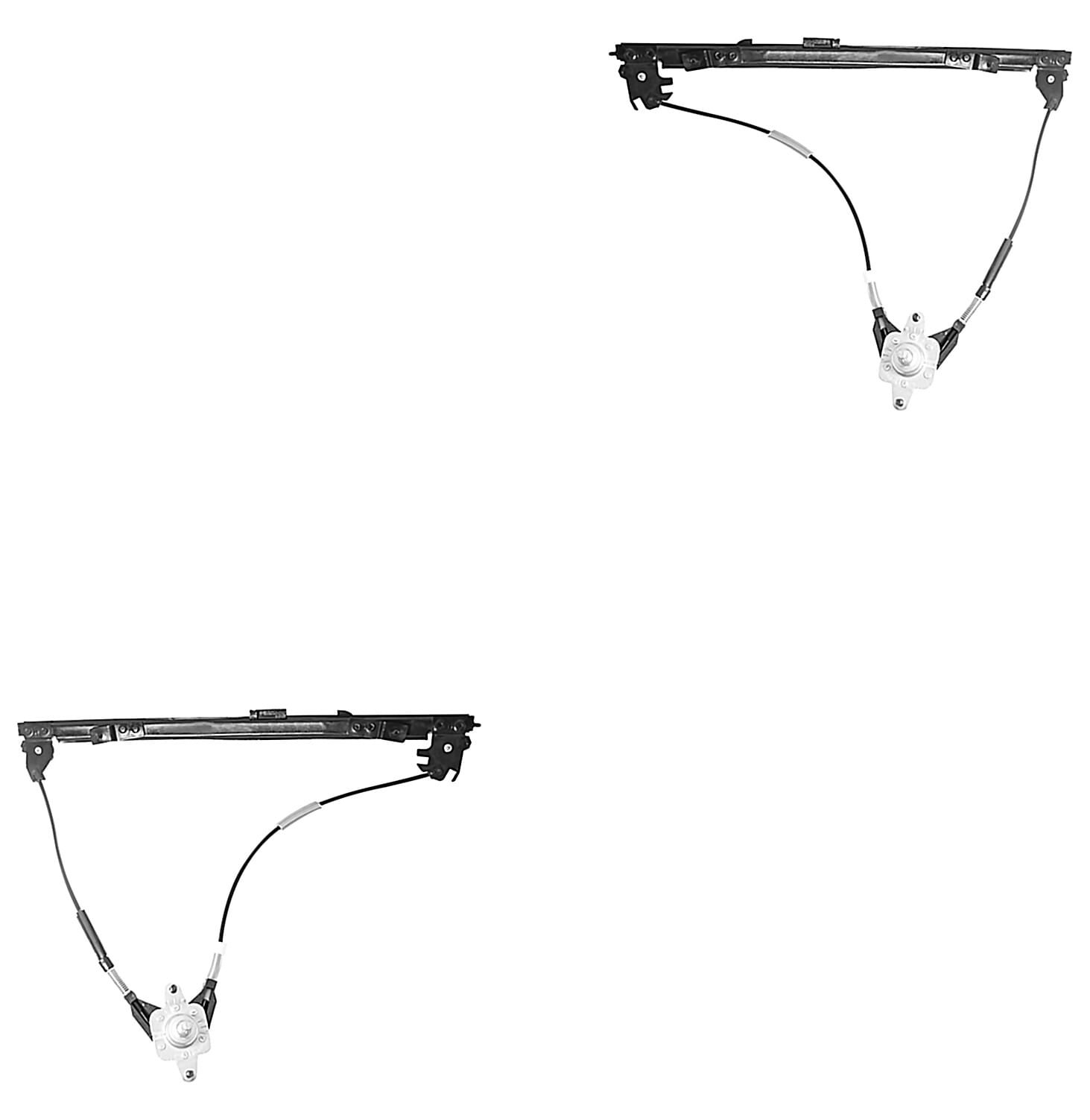 Par De Elevadores De Cristal Manuales Delanteros