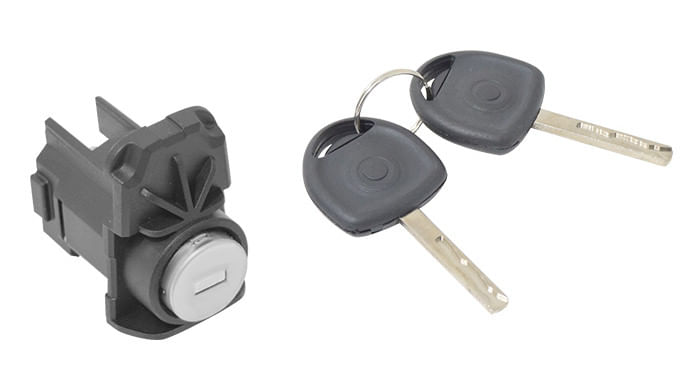 Cilindro De Puerta Con Llave Para Chip Negro Lado Conductor O Pasajero