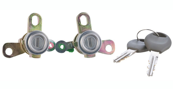 Juego De Cilindros De Puertas Con Llave Cromados