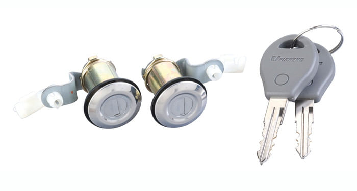 Juego De Cilindros De Puertas Con Llave Cromados