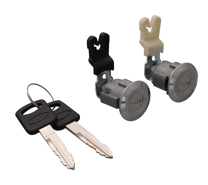 Juego De Cilindros De Puertas Con Llave Cromados